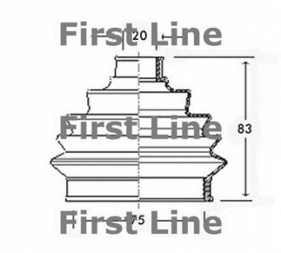 FIRST LINE fcb2256 -  Пыльник, приводной вал